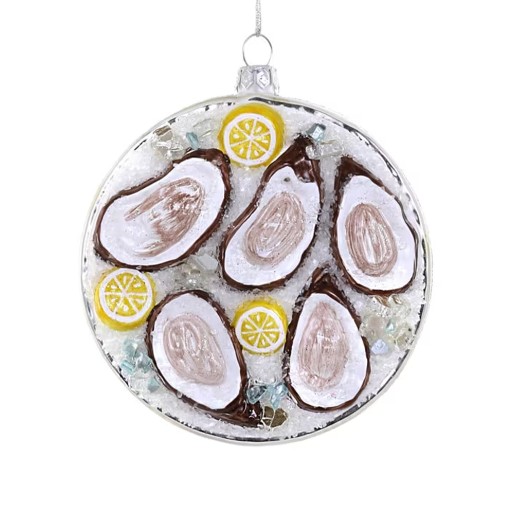 Plated Oysters On Ice Ornament Cody Foster & Co Holiday - Ornaments