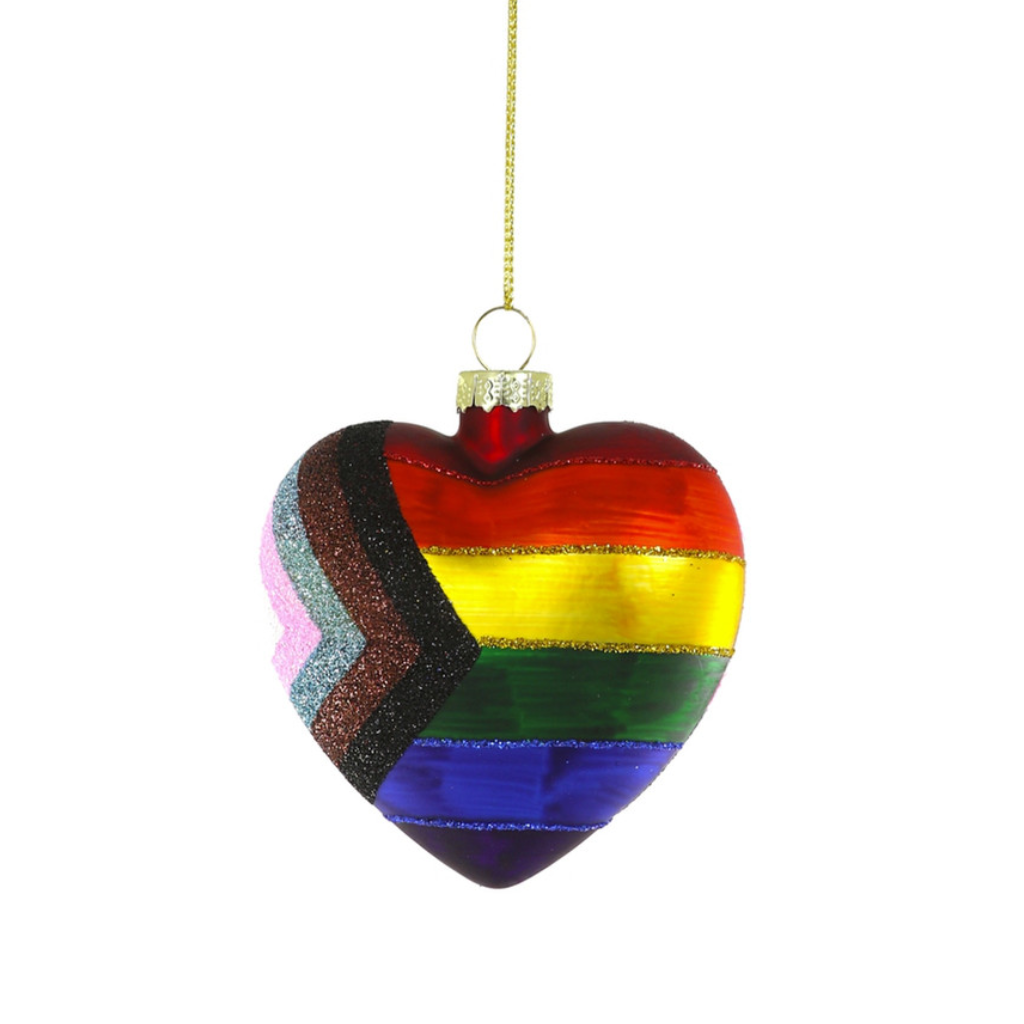Pride Heart Ornament Cody Foster & Co Holiday - Ornaments
