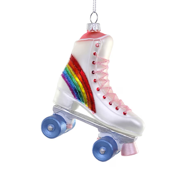 Rainbow Roller Skate Ornament Cody Foster & Co Holiday - Ornaments