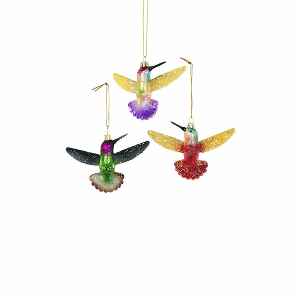 Ruby Throated Hummingbird Ornament Cody Foster & Co Holiday - Ornaments
