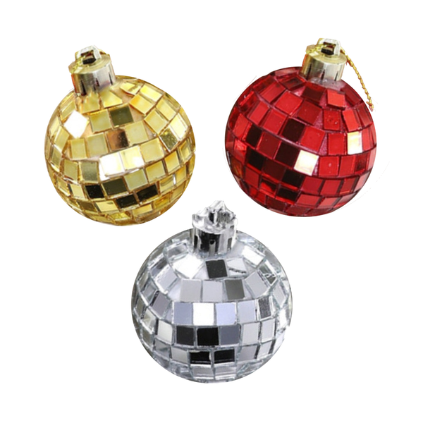 Tiny Mirrored Disco Ball Ornaments Cody Foster & Co Holiday - Ornaments