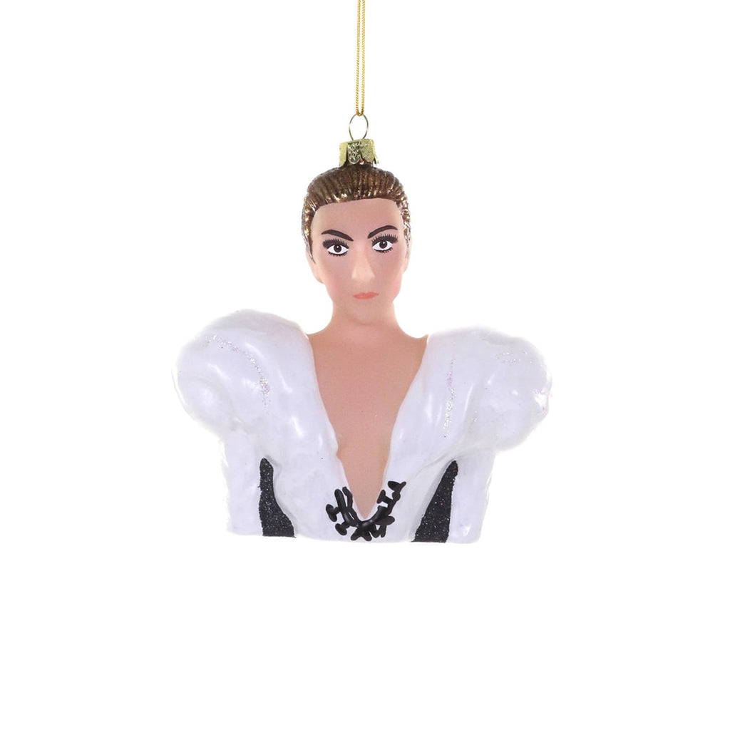 White Feather Gown Bust Ornament Cody Foster & Co Holiday - Ornaments
