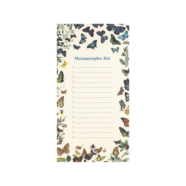 Butterfly List Notepad Cognitive Surplus Books - Blank Notebooks & Journals - Notepads