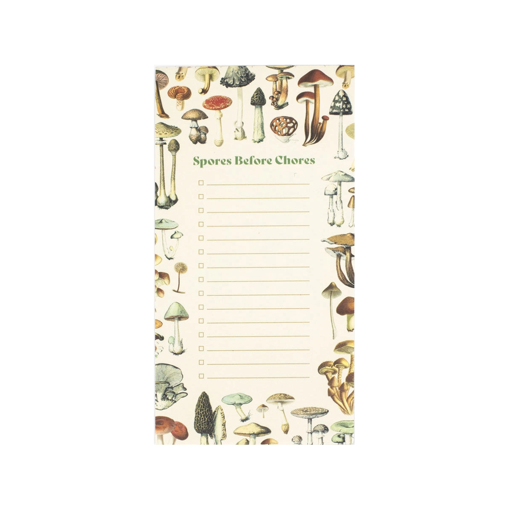 Mushrooms List Notepad Cognitive Surplus Books - Blank Notebooks & Journals - Notepads