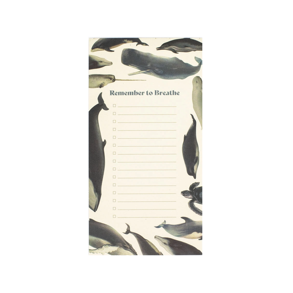 Whales List Notepad Cognitive Surplus Books - Blank Notebooks & Journals - Notepads