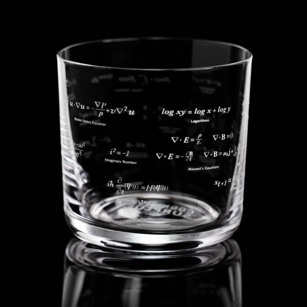 Equations That Changed The World Whiskey Glass Cognitive Surplus Home - Mugs & Glasses - Whiskey & Cocktail Glasses