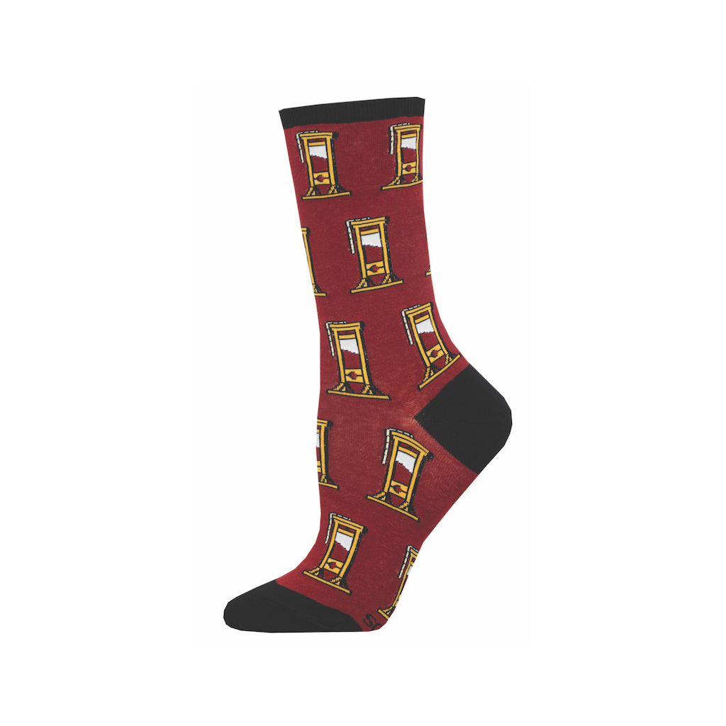 WOMENS SSD SOCKS CREW HEADS UP RED Compendium Apparel & Accessories - Socks - Adult