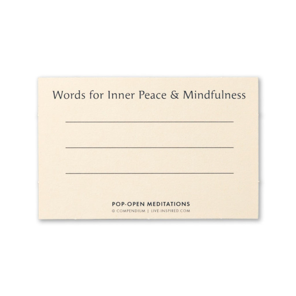 Pop Open Meditation Deck Compendium Books - Card Decks