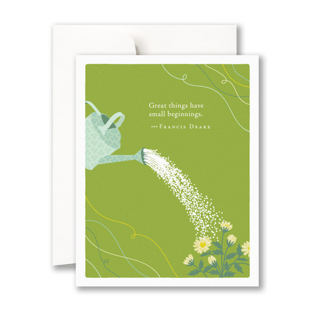 Great Things Have Small Beginings Baby Shower Card Compendium Cards - Baby