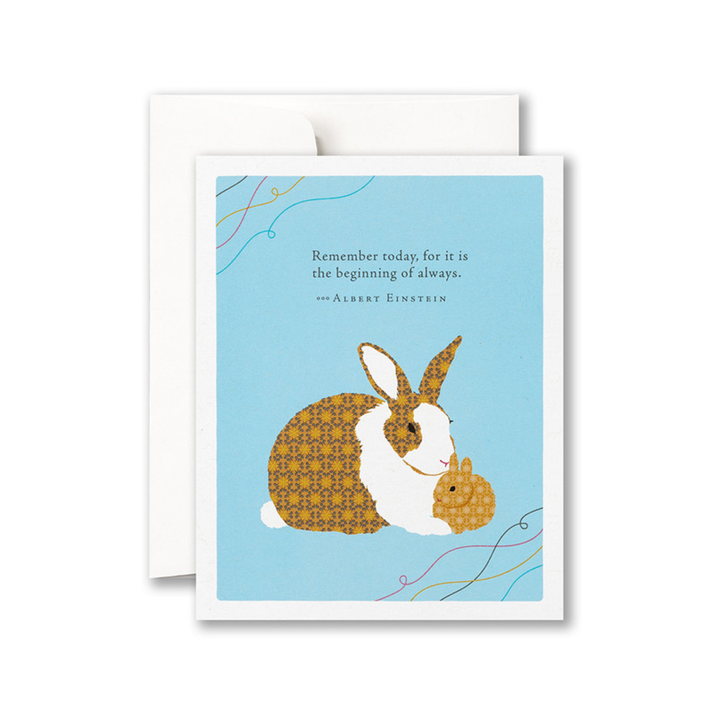 Remember Today Rabbit Baby Card Compendium Cards - Baby