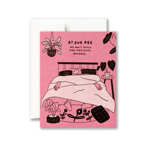 At Our Age Bed Birthday Card Compendium Cards - Birthday