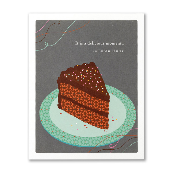 Delicious Moment Cake Birthday Card Compendium Cards - Birthday