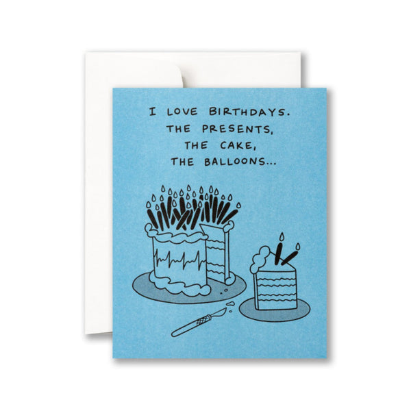 I Love Birthdays Cake Slice Birthday Card Compendium Cards - Birthday