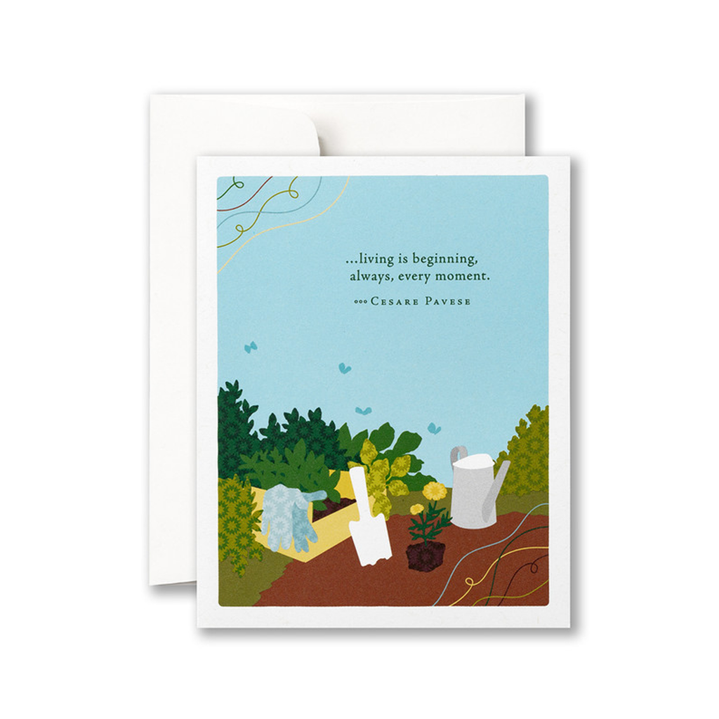 Living Is Beginning Garden Birthday Card Compendium Cards - Birthday