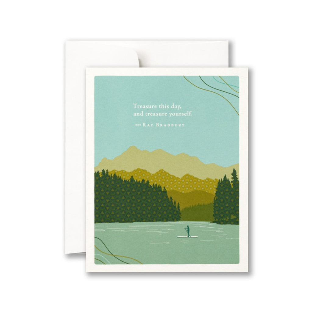 Treasure This Day Paddleboarder Birthday Card Compendium Cards - Birthday