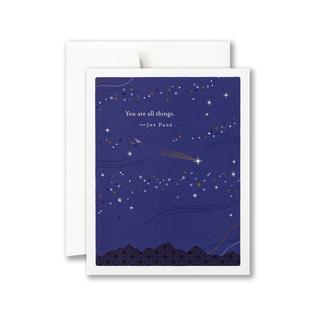 You Are All Things Shooting Star Birthday Card Compendium Cards - Birthday