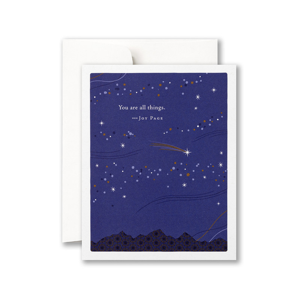 You Are All Things Shooting Star Birthday Card Compendium Cards - Birthday