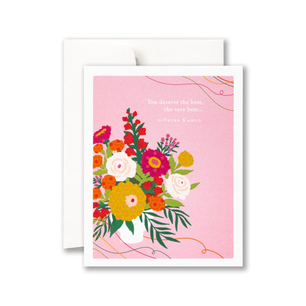 You Deserve The Best Bouquet Birthday Card Compendium Cards - Birthday