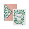 Botanical Wreath Thank You Card - Boxed Set Compendium Cards - Boxed Cards - Thank You