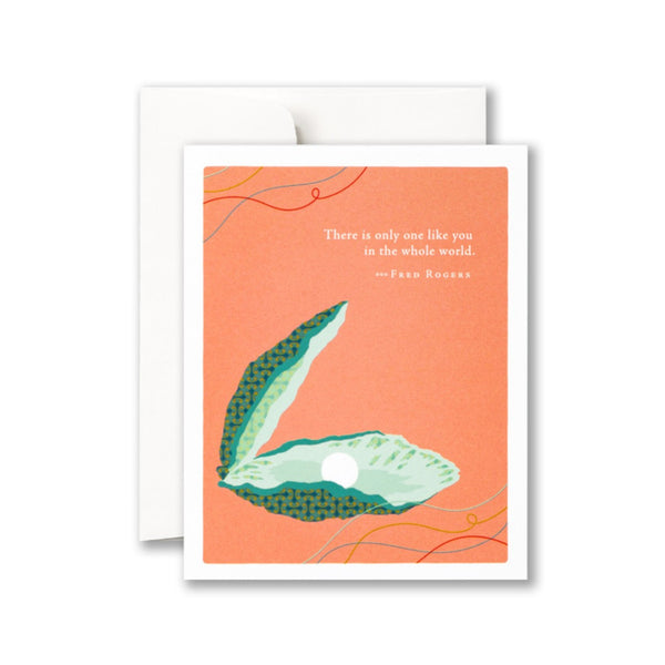 There Is Only One Like You Oyster Friendship Card Compendium Cards - Friendship