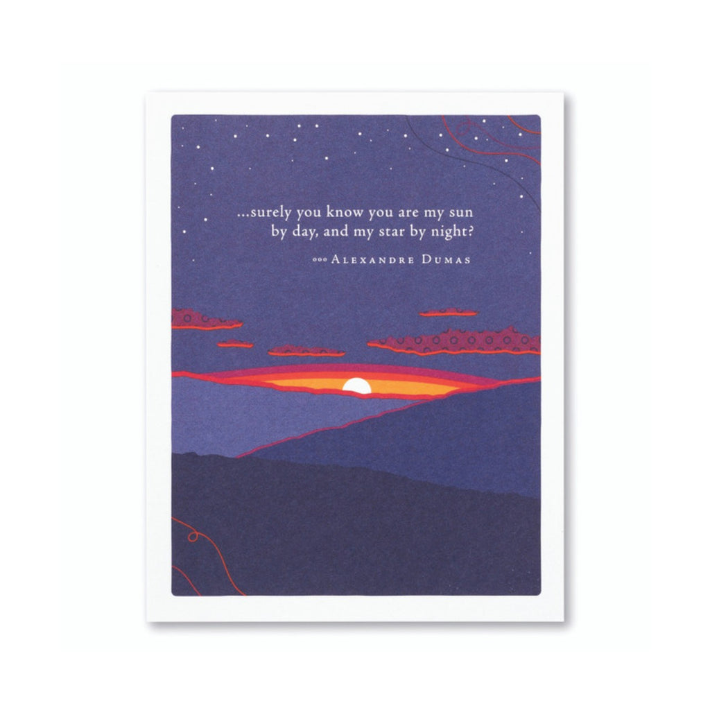 Surely You Know Sunset Anniversary Card Compendium Cards - Love - Anniversary