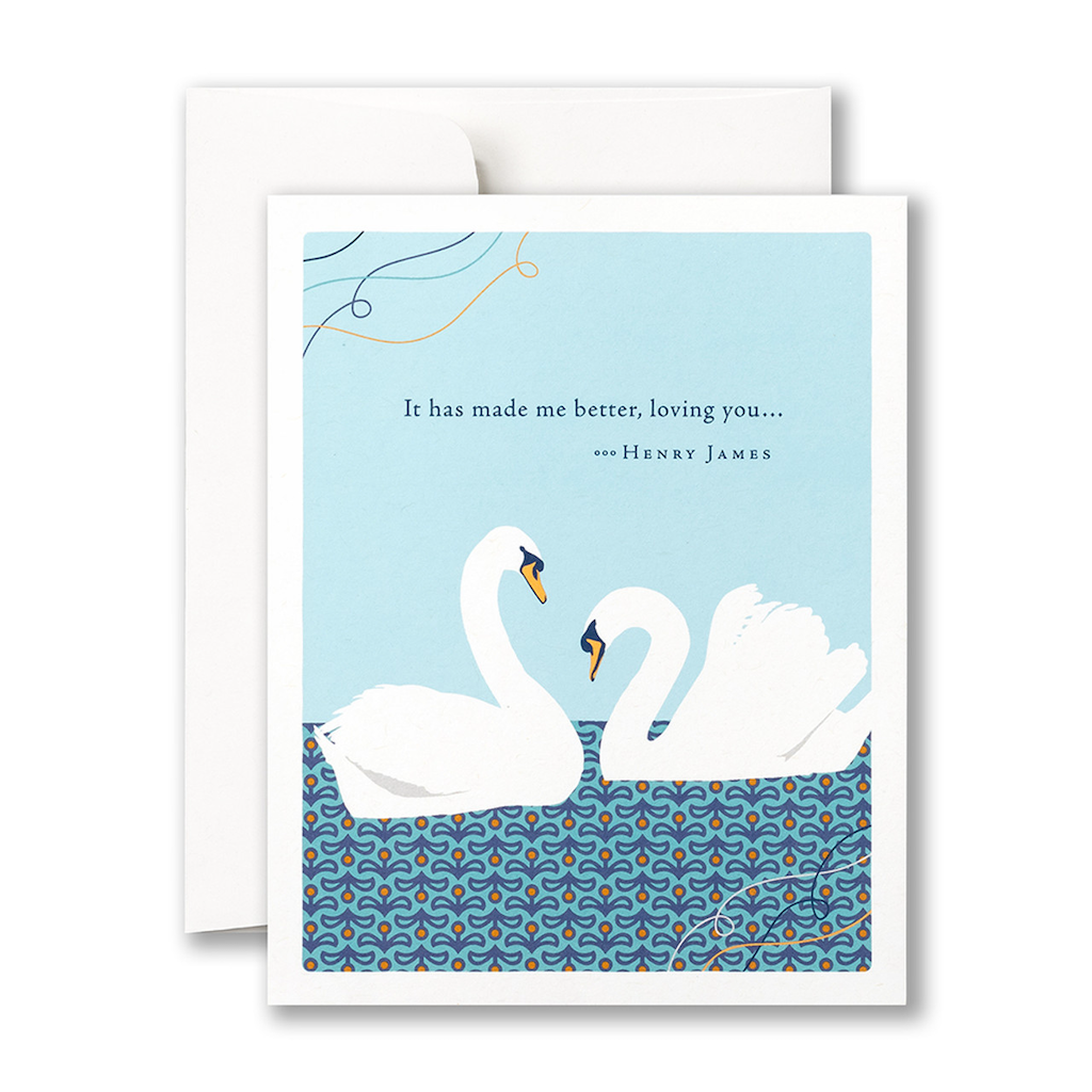 Love It Has Made Me Better Swans Card Compendium Cards - Love