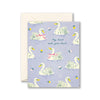 My Heart And Your Heart Swans Love Card Compendium Cards - Love