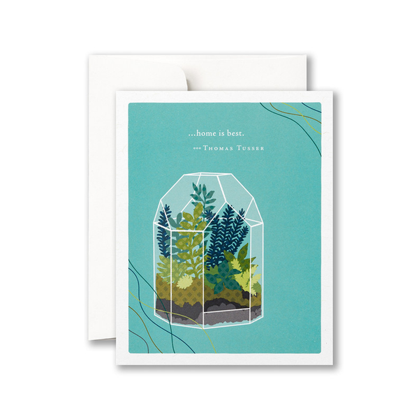 Home Is Best Terrarium New Home Card Compendium Cards - New Home