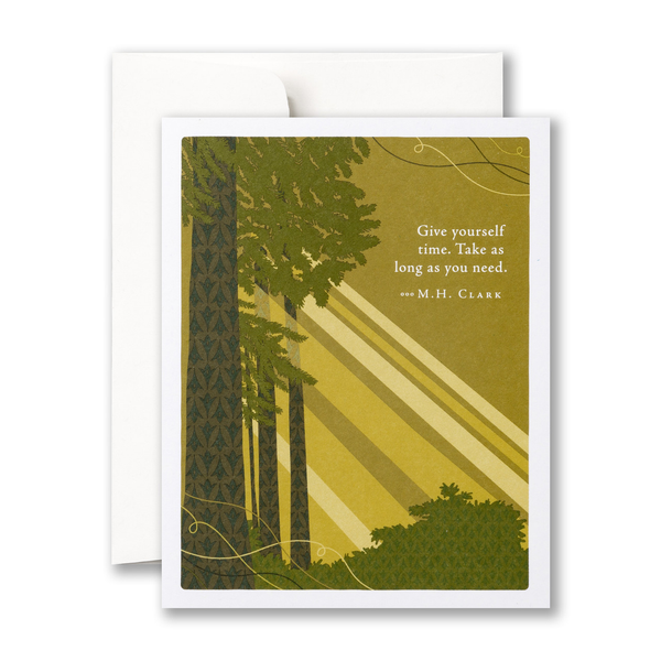 Give Yourself Time Tough Times Sympathy Card Compendium Cards - Sympathy
