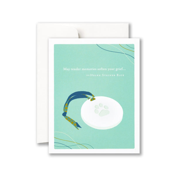 May Tender Memories Soften Your Grief Pet Sympathy Card Compendium Cards - Sympathy - Pet