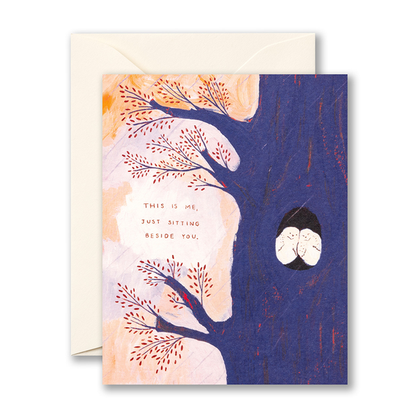 This Is Me, Just Sitting Beside You Tough Times Sympathy Card Compendium Cards - Sympathy