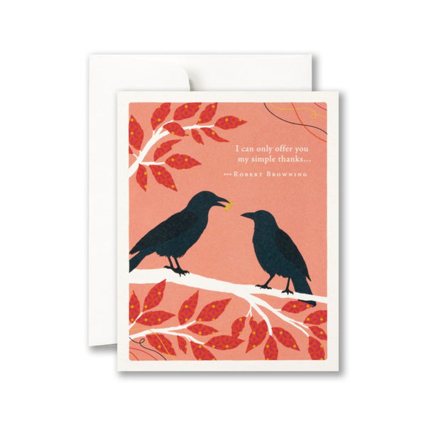 My Simple Thanks Birds Thank You Card Compendium Cards - Thank You