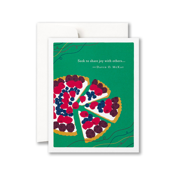 Seek To Share Joy Pie Thank You Card Compendium Cards - Thank You