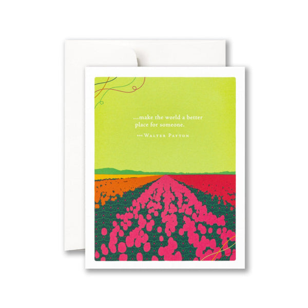 You Make The World A Better Place Flowers Thank You Card Compendium Cards - Thank You