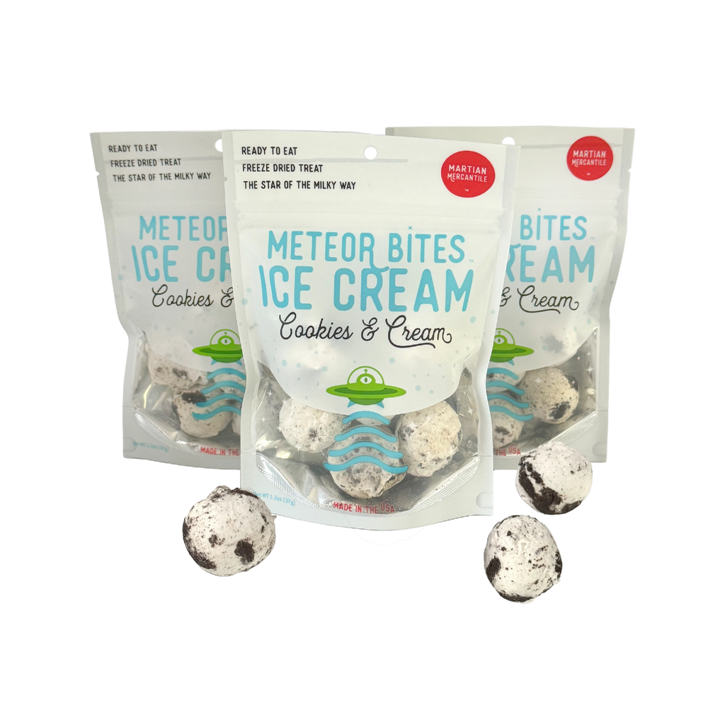 Meteor Bites Freeze Dried Candy Ice Cream - Cookies & Cream Copernicus Candy, Chocolate & Gum