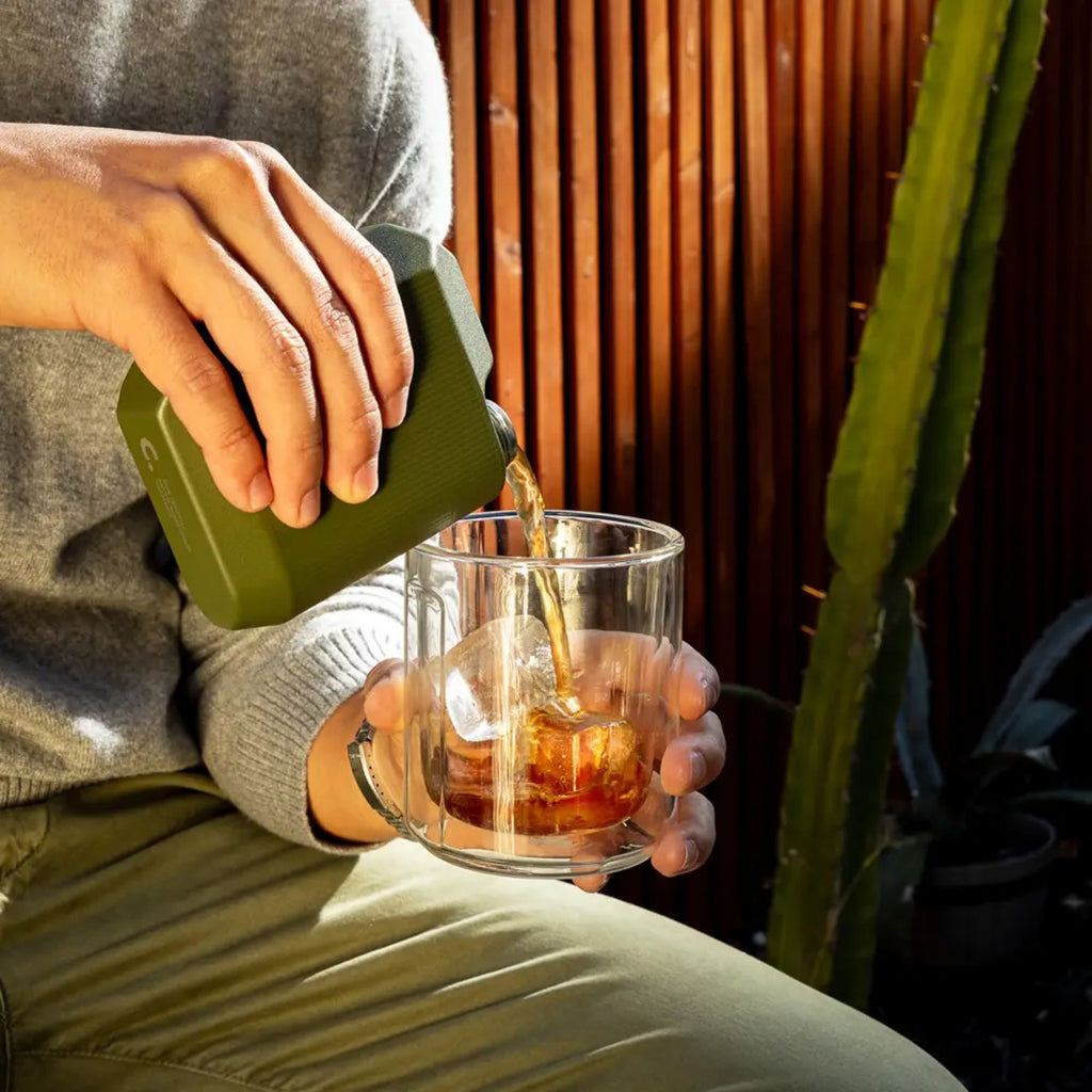 Corkcicle - Flask - Matte Olive - 9oz Corkcicle Home - Barware