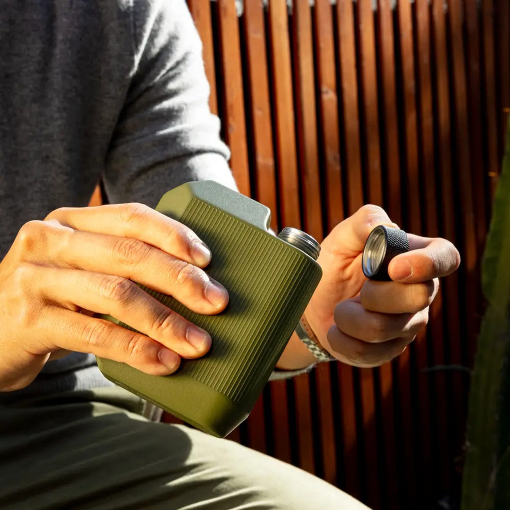 Corkcicle - Flask - Matte Olive - 9oz Corkcicle Home - Barware