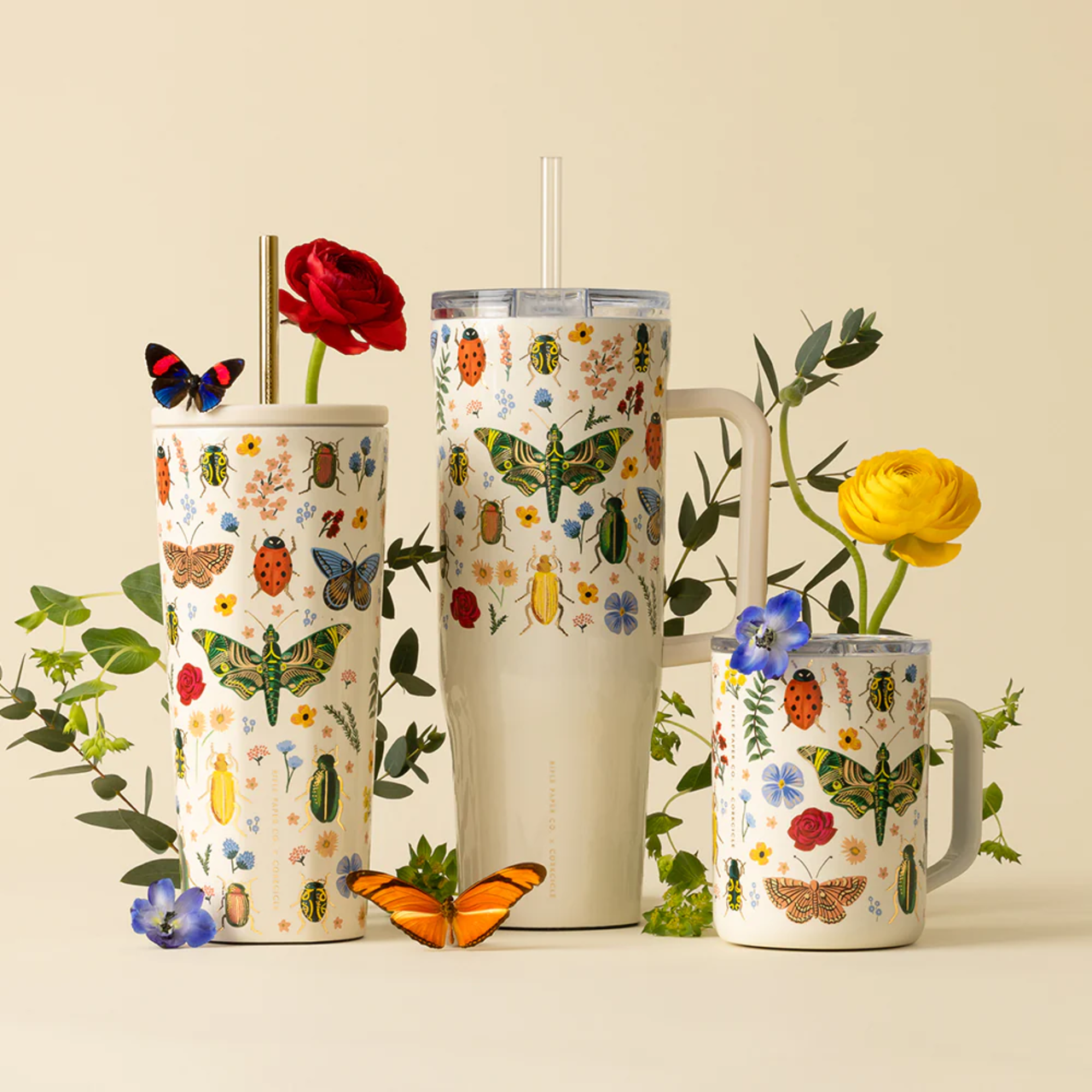 Corkcicle - Rifle Paper Collection - Curio Corkcicle Home - Mugs & Glasses - Reusable