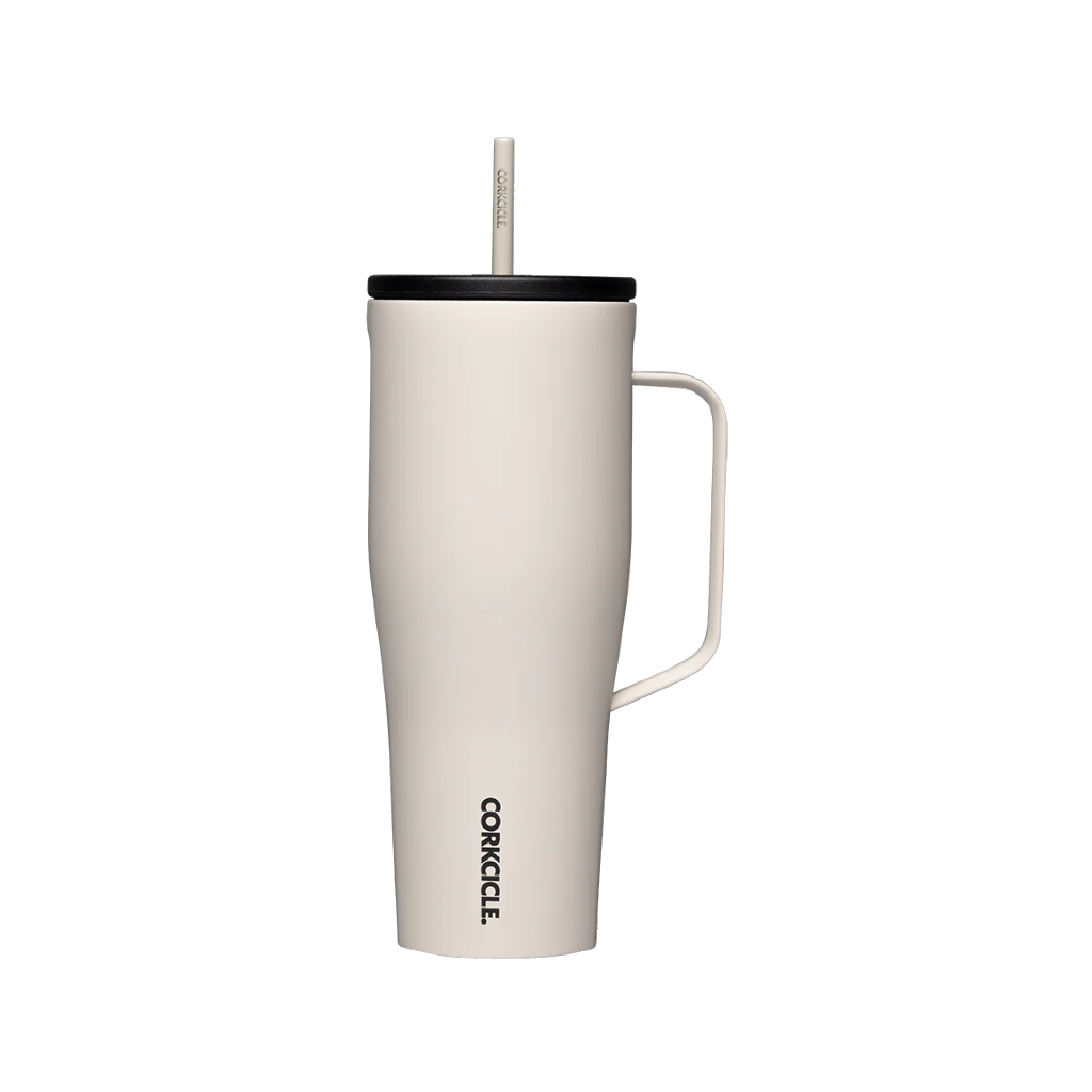 Latte Corkcicle Cold Cup XL Insulated Tumbler With Straw - 30oz Corkcicle Home - Mugs & Glasses - Reusable