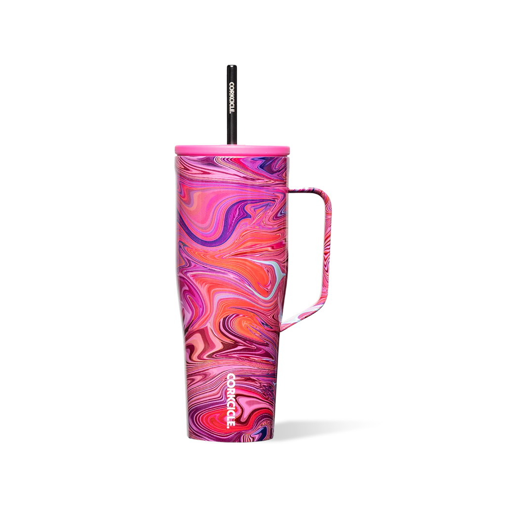 Lava Lamp Corkcicle Cold Cup XL Insulated Tumbler With Straw - 30oz Corkcicle Home - Mugs & Glasses - Reusable