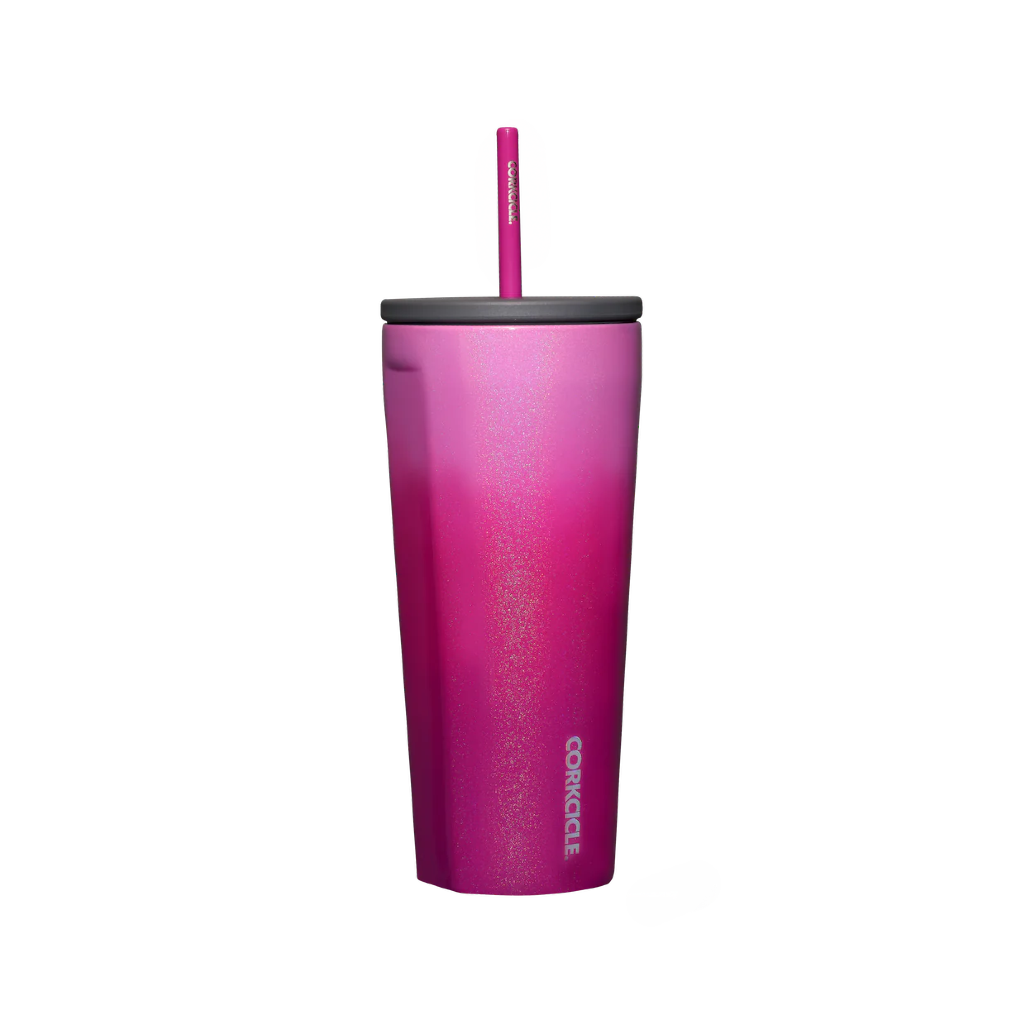 OMBRE UNICORN KISS Corkcicle Cold Cup Insulated Tumbler With Straw - 24oz Corkcicle Home - Mugs & Glasses - Reusable