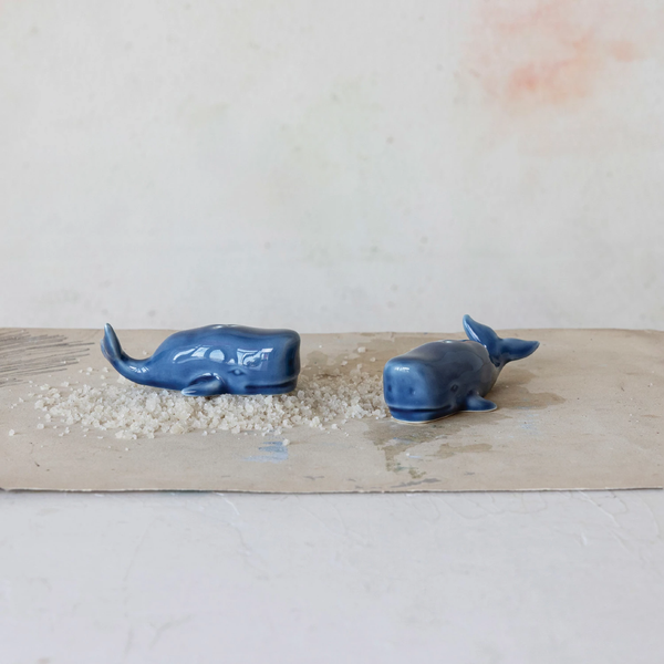 Whale Salt And Pepper Shaker Set Creative Co Op Home - Kitchen & Dining