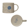 Ball Of Yarn Wax Relief Illustration Mugs With Secret Image on Bottom Creative Co Op Home - Mugs & Glasses