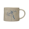 Kite Wax Relief Illustration Mugs With Secret Image on Bottom Creative Co Op Home - Mugs & Glasses