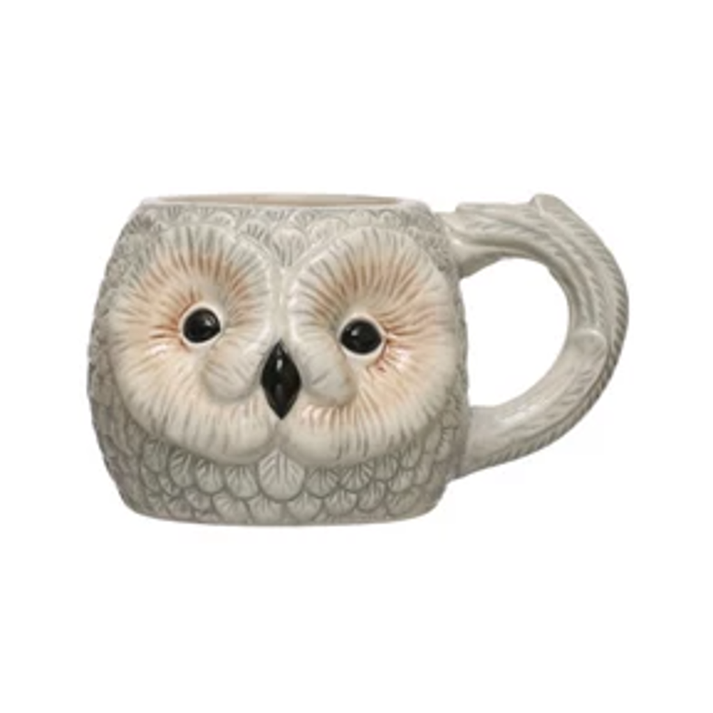 Owl Animal Head Mug Creative Co Op Home - Mugs & Glasses