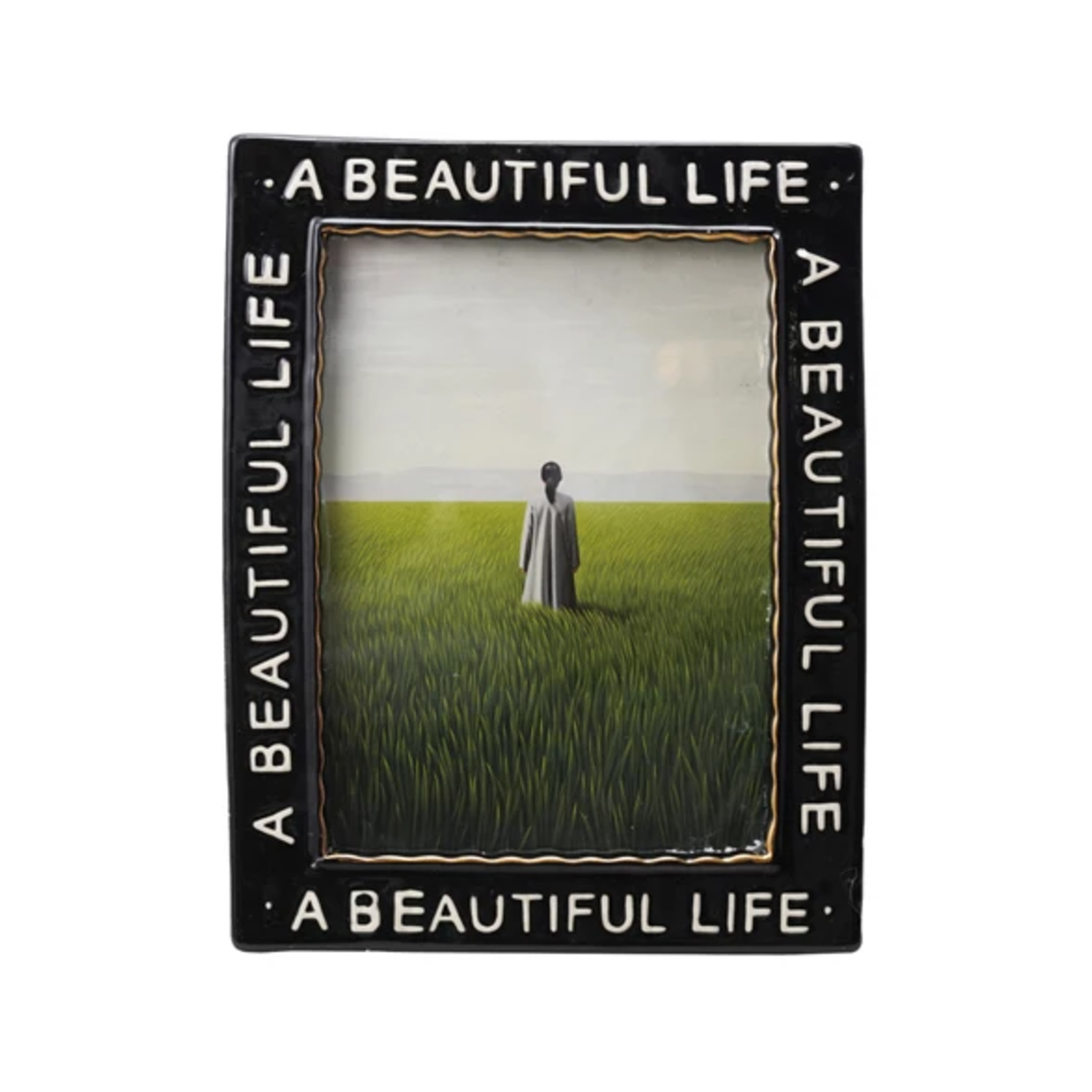 A Beautiful Life Black Embossed Photo Frame – Urban General Store