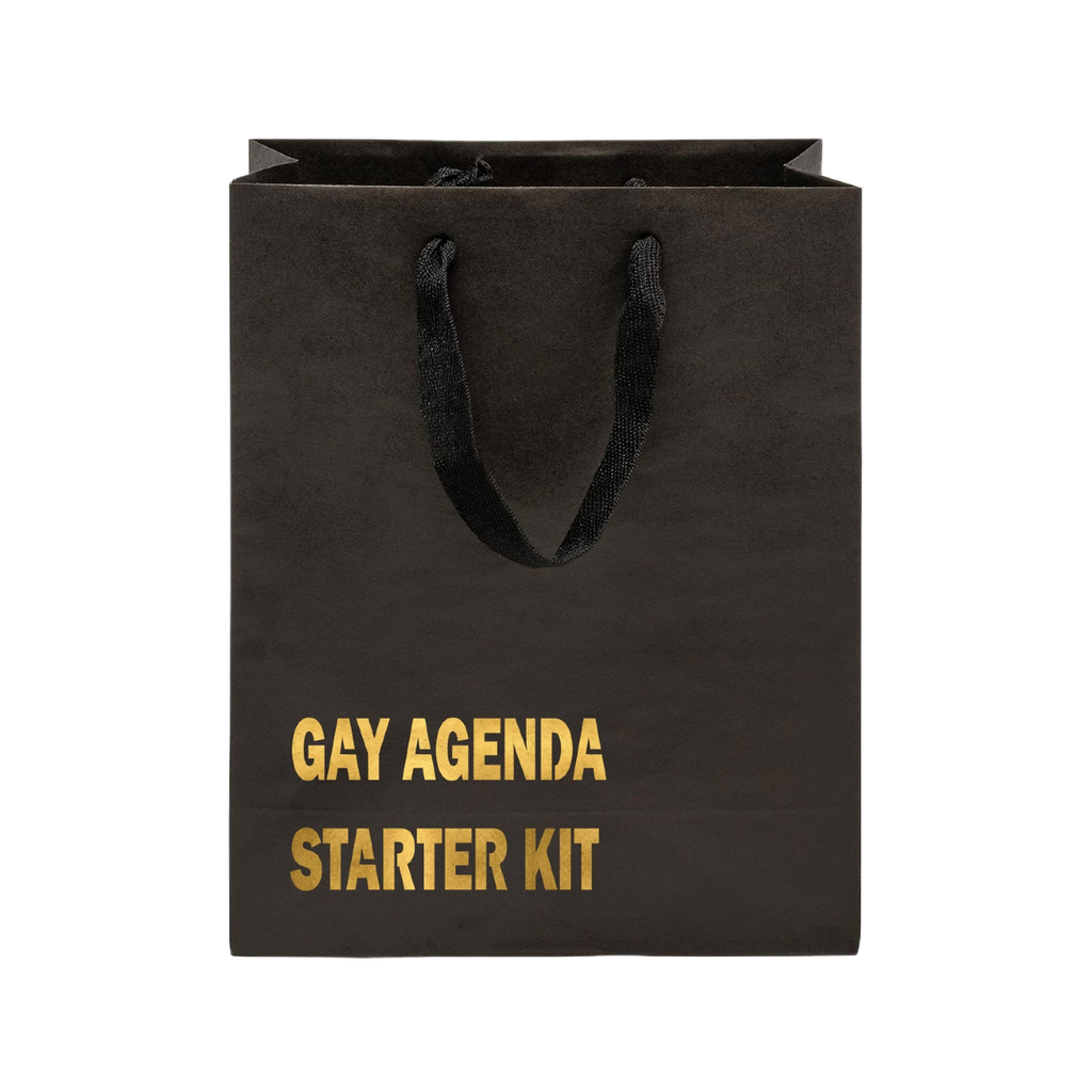 Gay Agenda Starter Kit Medium Gift Bag Crimson & Clover Studio Gift Wrap & Packaging - Gift Bags