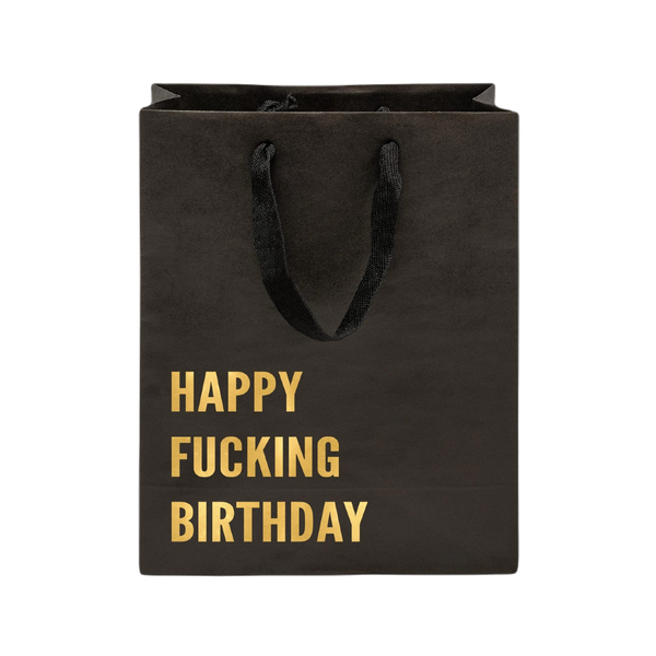 Happy F*cking Birthday Gift Bag Crimson & Clover Studio Gift Wrap & Packaging - Gift Bags