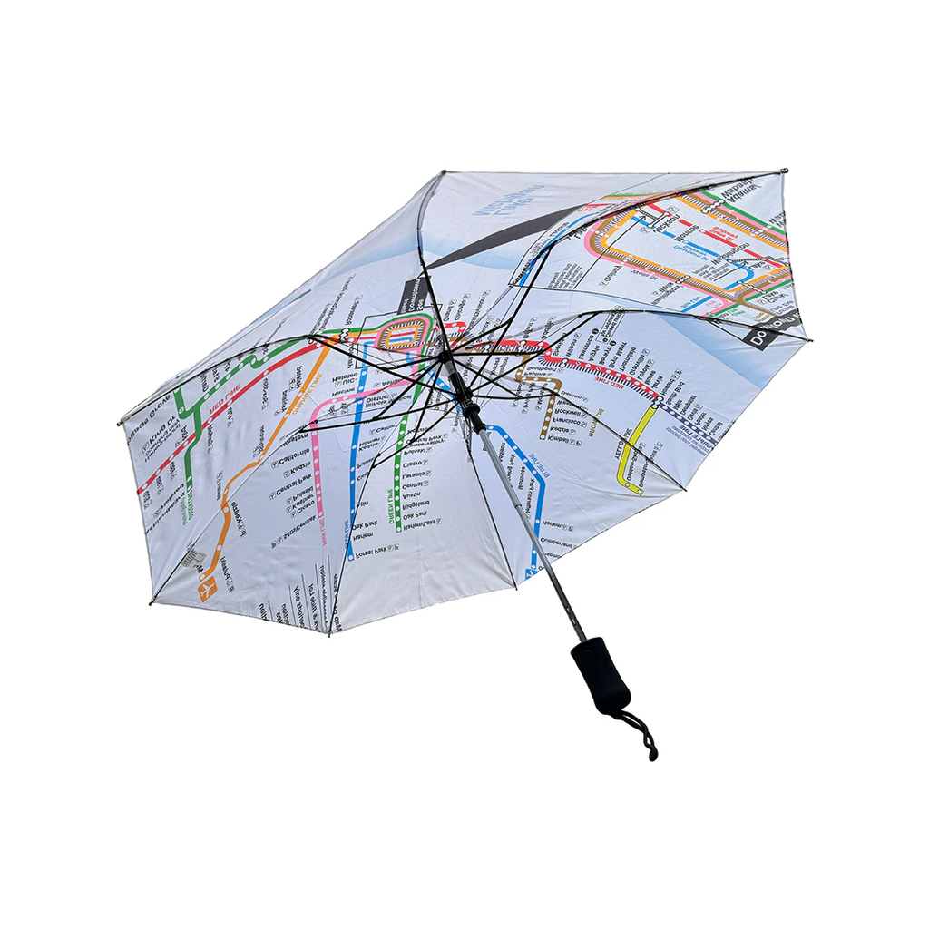 Chicago Transit Compact Umbrella CTA Gifts Apparel & Accessories - Umbrellas & Ponchos