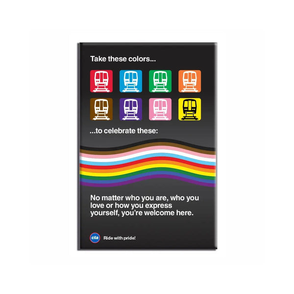 CTA Take These Colors Pride Magnet CTA Gifts Home - Magnets